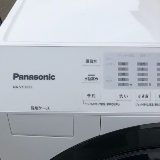 25-2504 パナソニック ドラム式洗濯乾燥機NA-VX 3900 L 2019年製 Panasonic 洗濯機