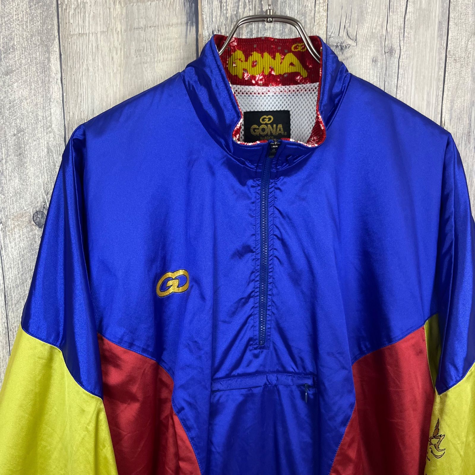 GONA by ASICS ゴナ アシックス MADE IN JAPAN 日本製 ハーフジップ 
