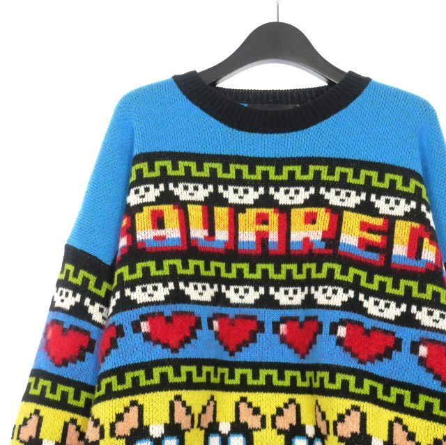 ディースクエアード DSQUARED2 23AW CIRO CREWNECK KNIT モヘア混