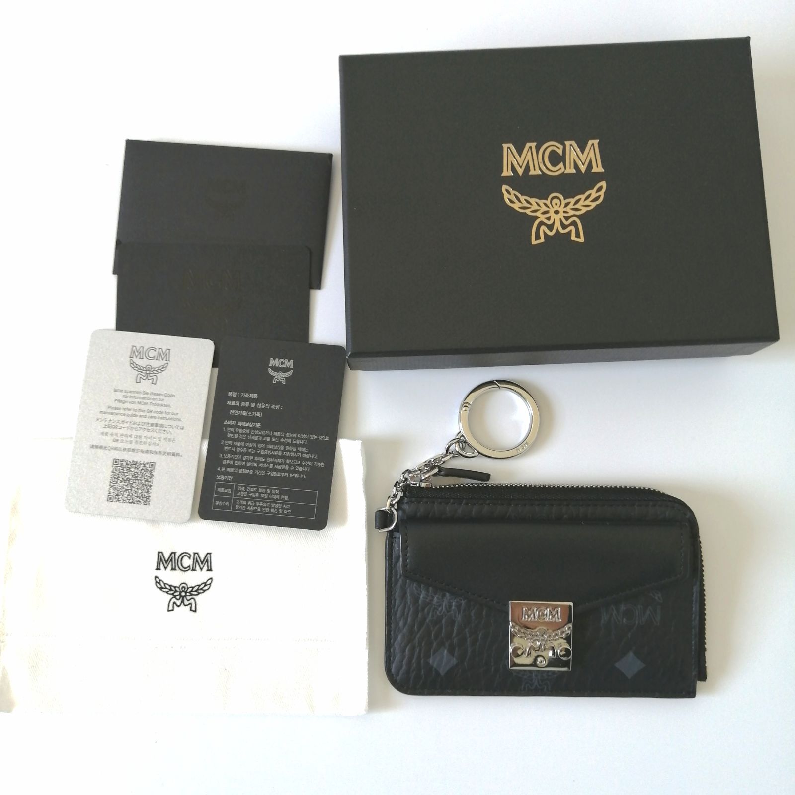 MCM トレーシー ジップカードケース ヴィセトス フラグメントケース コインケース キーケース ブラック 191