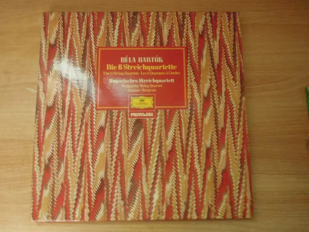 Bartok STRING QUARTETS 3LP ボックス ドイツからの輸入品