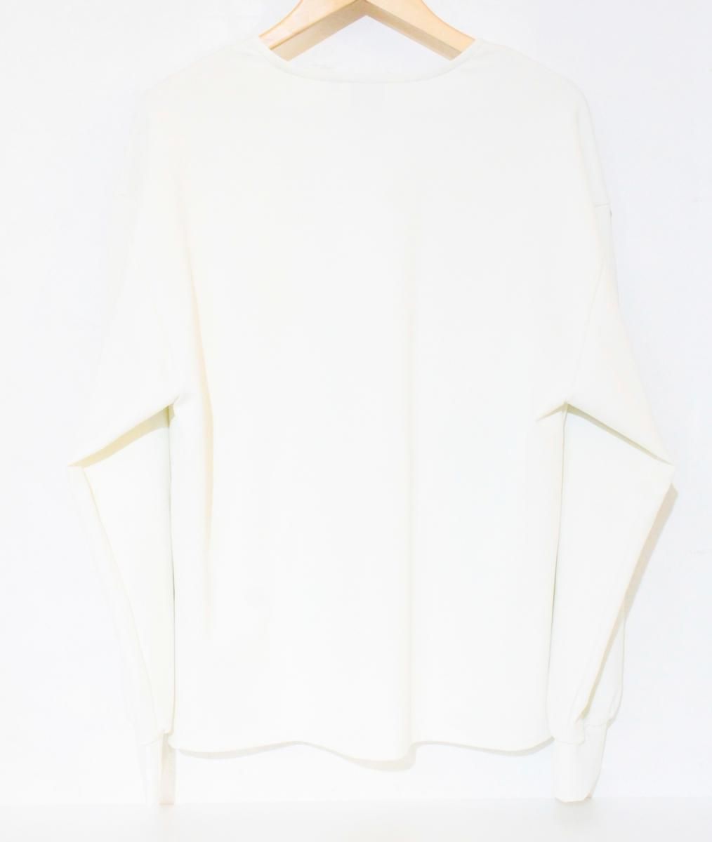 Sov. レディーストップス 38 Sov. DOUBLE STANDARD CLOTHING 25AW メルティーダンボールVネックトップス 38 アイボリー 0308-410-253