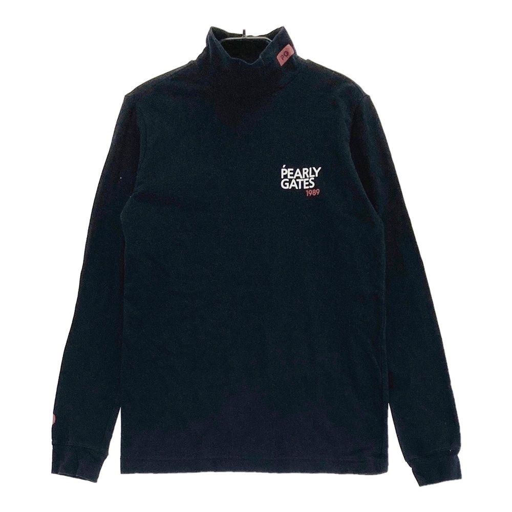サイズ 0 PEARLY GATES パーリーゲイツ 長袖ハイネックTシャツ ネイビー系 240101551890 ゴルフウェア レディース ストスト