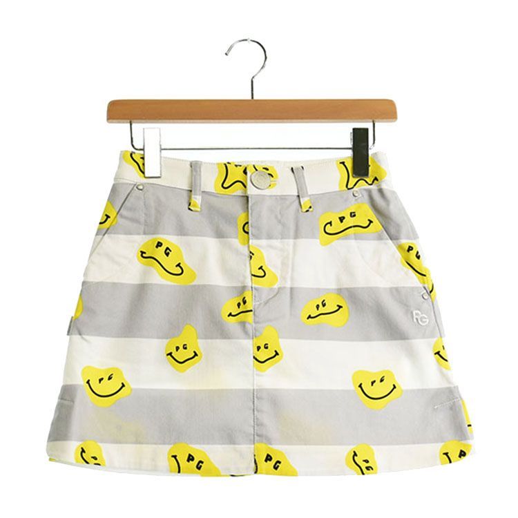 新古品 パーリーゲイツ｜レディース｜00 SS相当 ｜スカート｜ グレー系｜春秋｜古着ゴルフウェア