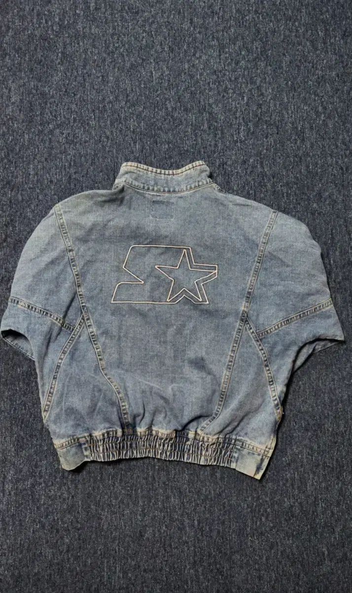 スターター デニム ハーフジップアップ ジャケット L