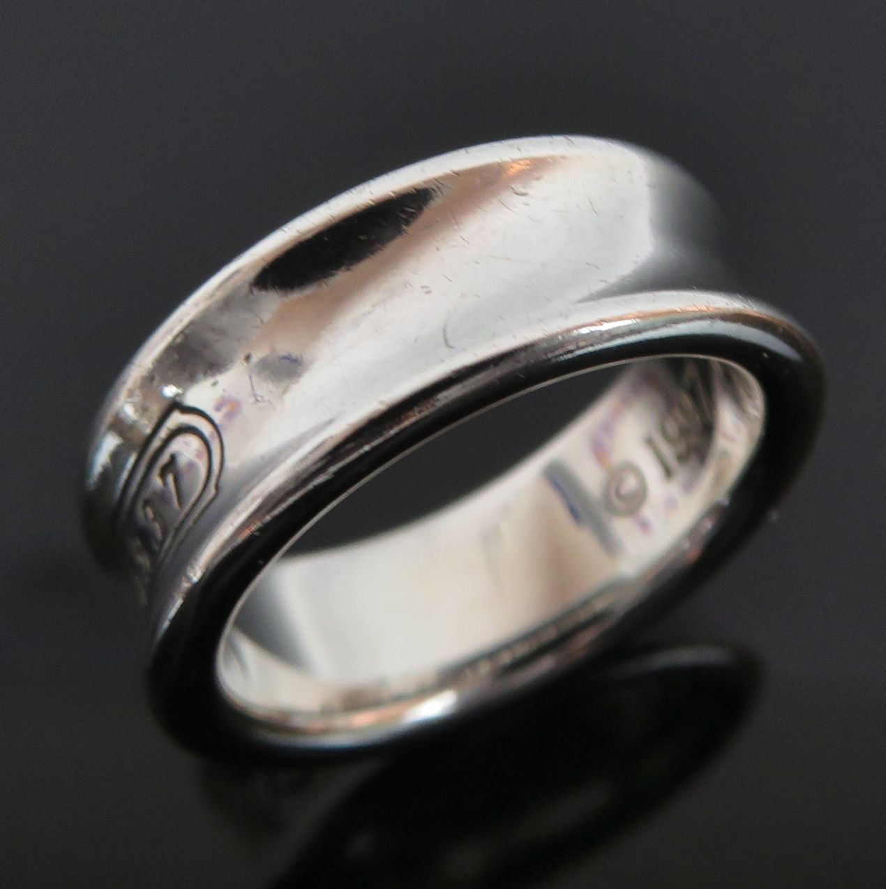 TIFFANY＆Co. ティファニー 1837™ リング 指輪 9号 ミディアム幅 スターリングシルバー925 ロゴ T＆CO rk9999 FORTGASGNV_COM_BR