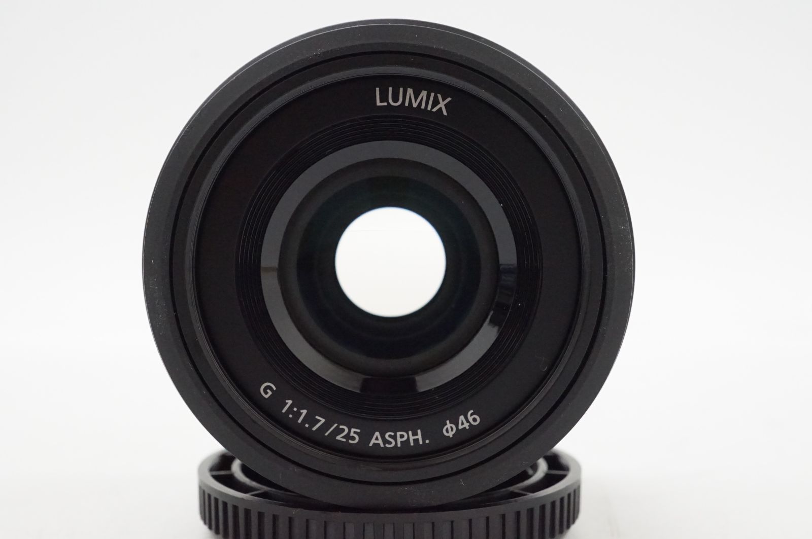 C260757 PANASONIC LUMIX G 25mm F1.7 単焦点レンズ 社外フード付き