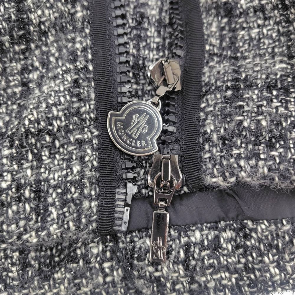 05w16541 モンクレール MONCLER ツイードダウンジャケット ブラック