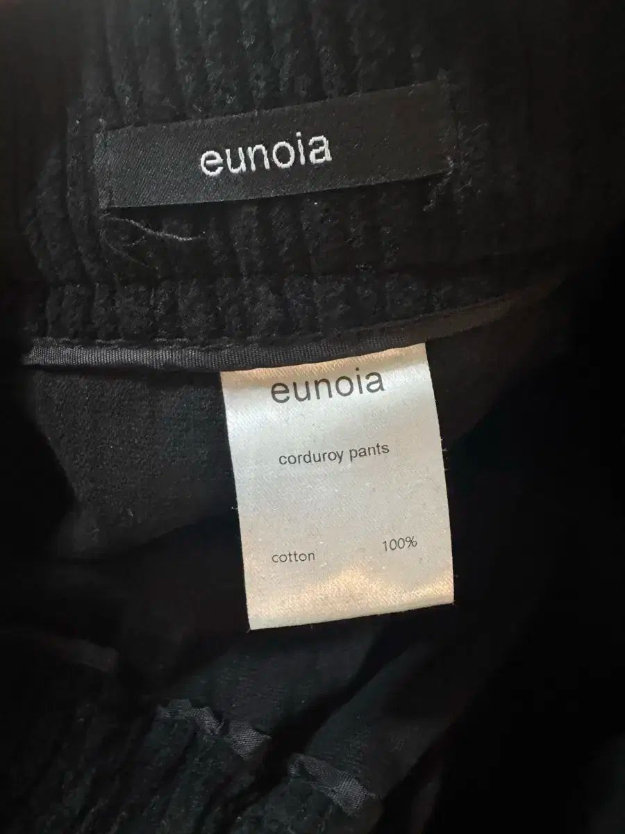 ユノイア eunoia Corduroy Pants ブラック DECORATOM_COM_BR