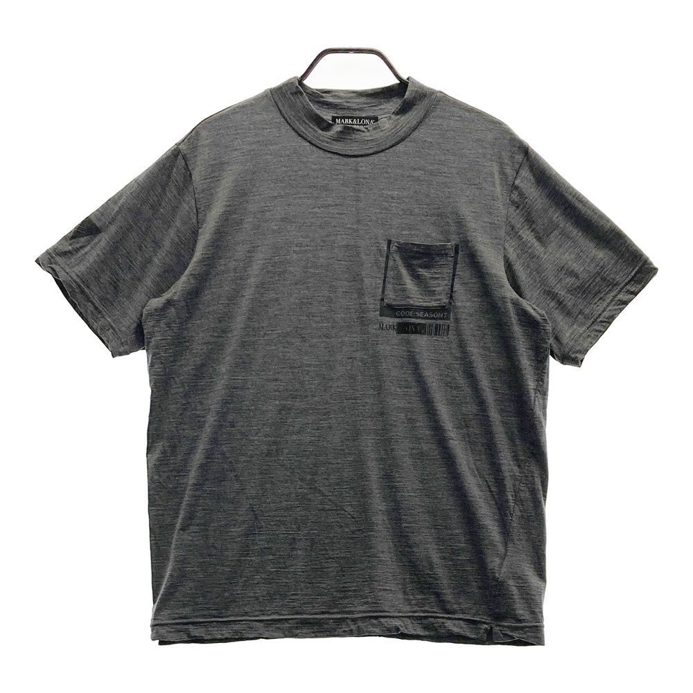 サイズ 50 MARK-LONA マークアンドロナ ハイネック 半袖Tシャツ グレー系 240101496239 ゴルフウェア メンズ ストスト