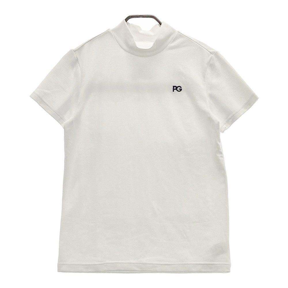 サイズ 2 PEARLY GATES パーリーゲイツ モックネック半袖Tシャツ ホワイト系 240101548759 ゴルフウェア レディース ストスト