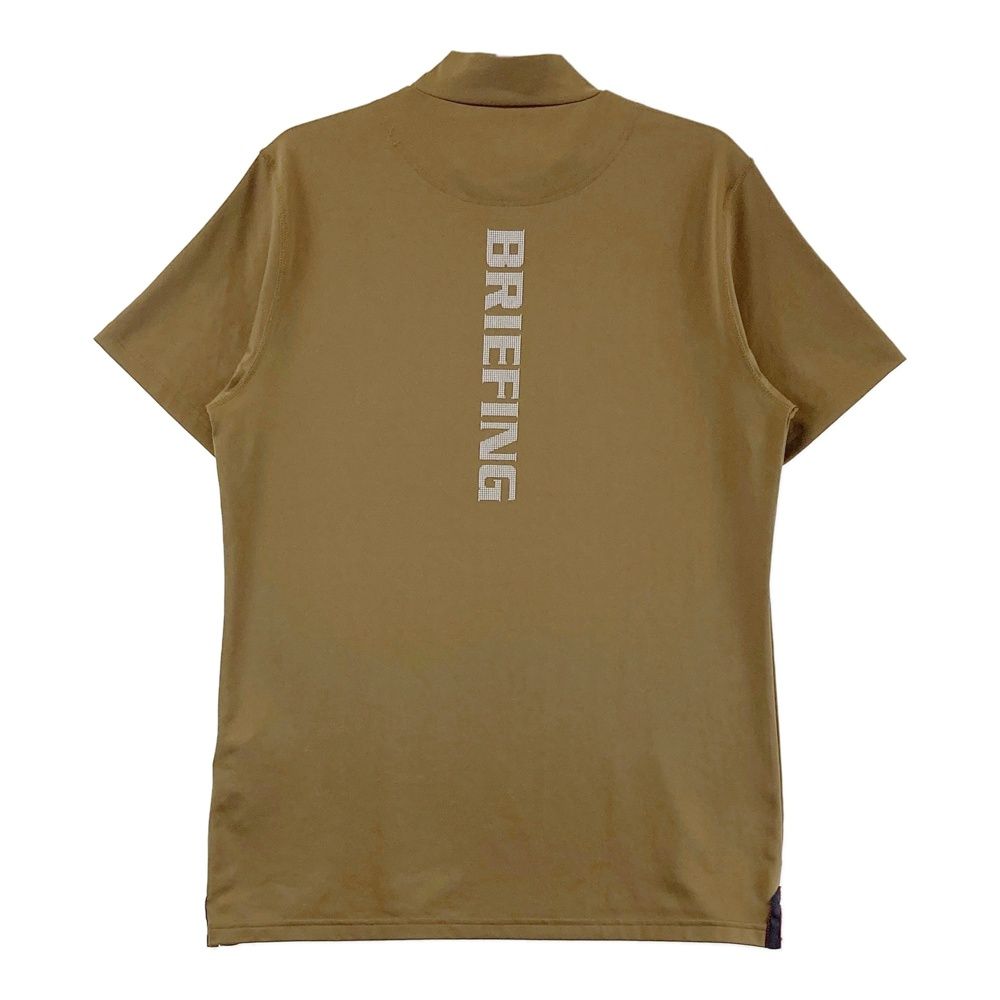 サイズ M BRIEFING GOLF ブリーフィング ハイネック 半袖Tシャツ カーキ系 240101550184 ゴルフウェア メンズ ストスト