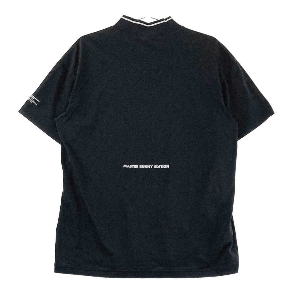 サイズ 4 MASTER BUNNY EDITION マスターバニーエディション ハイネック 半袖Tシャツ ブラック系 240101550193 ゴルフウェア メンズ ストスト
