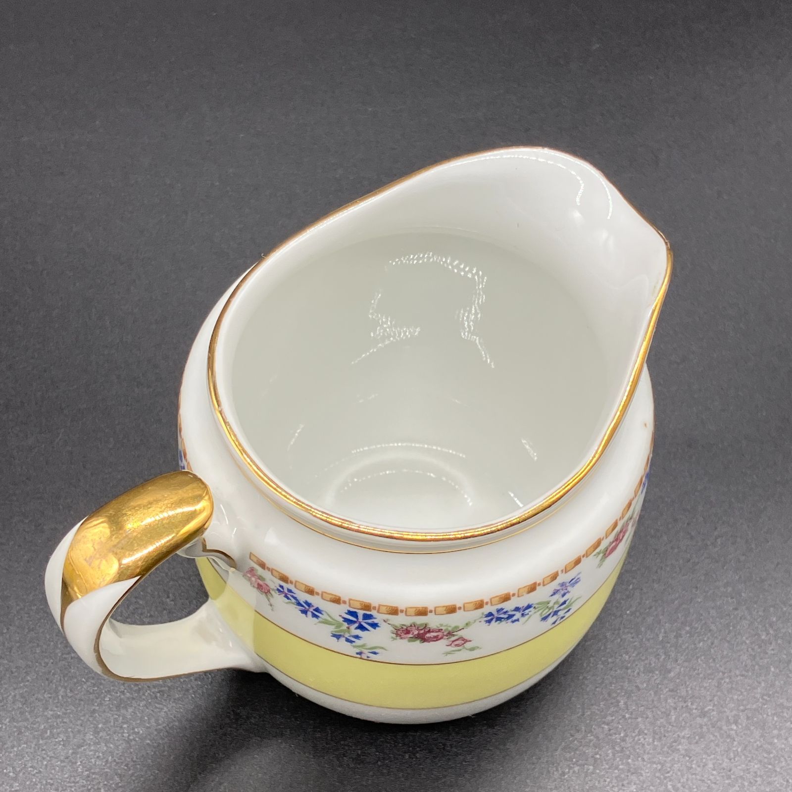 小花柄 金彩リム