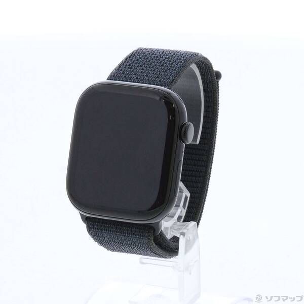〔展示品〕 Apple Watch Series 10 GPS 46mm ジェットブラックアルミニウムケース インクスポーツループ 297