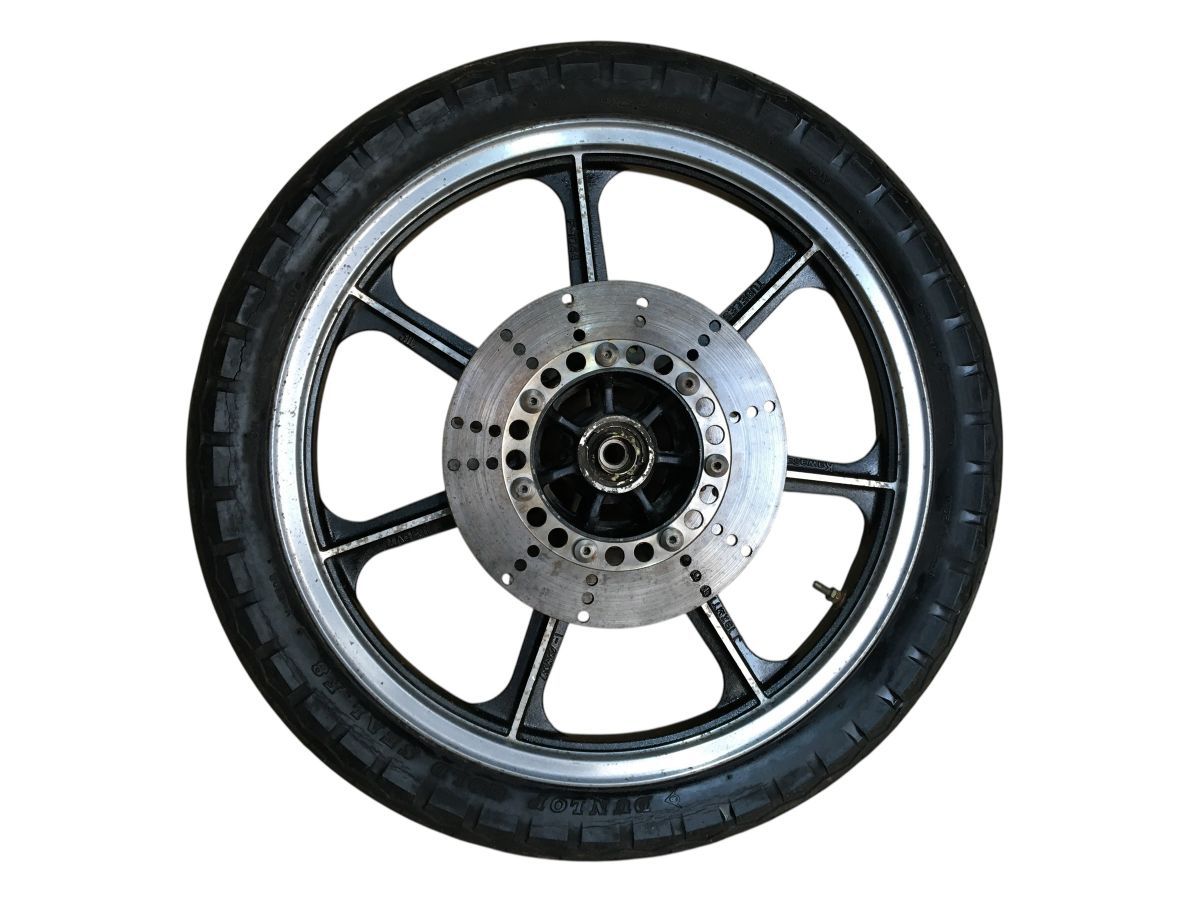 KAWASAKI Z400FX KZ400E E4 フロントホイール F1044 19×1.85 7穴 260φ 5ｍｍ厚 Wディスクローター付 TOS-Z4417