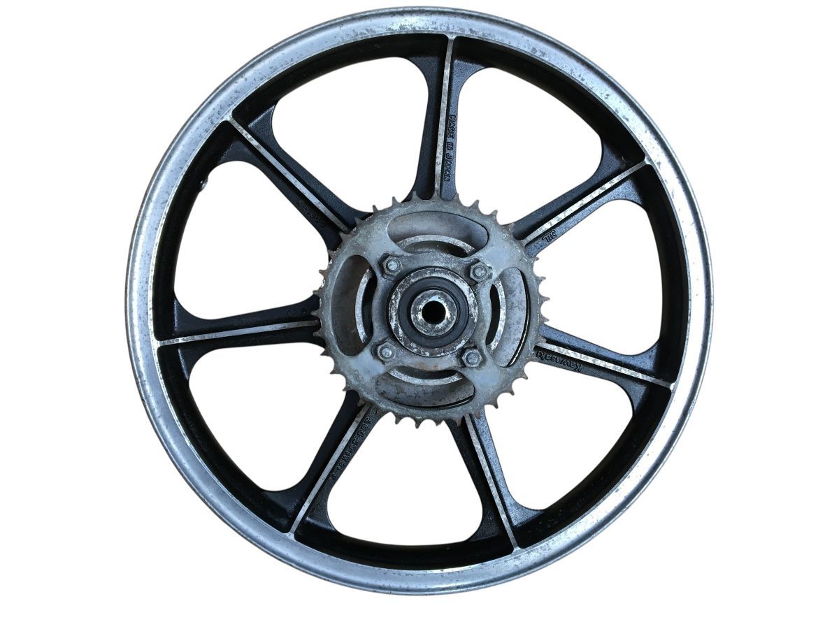 KAWASAKI Z400FX KZ400E 前後 ホイール セット F1027 19×1.85 R1030 18×1.85 レストア ストック 流用 TOS-Z4420