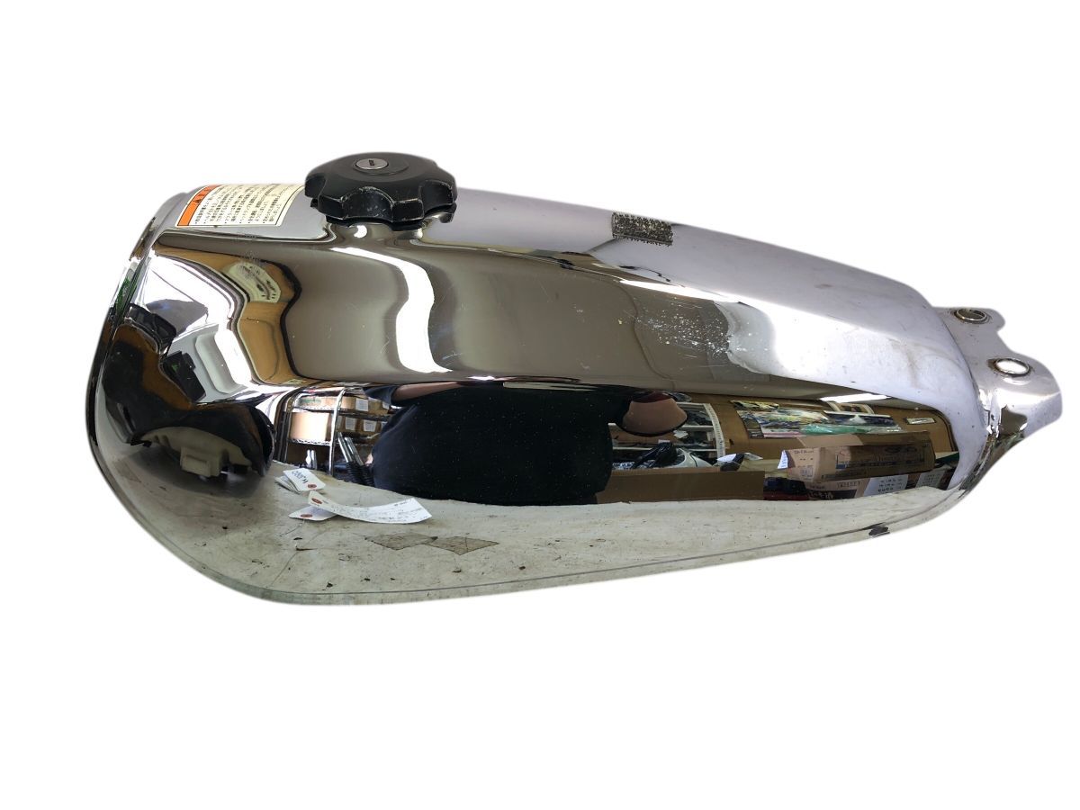 バンバン200 NH 41 A 車 メッキ ガソリンタンク 燃料タンク キャップ コック付 目 組み換え TOS M 7049