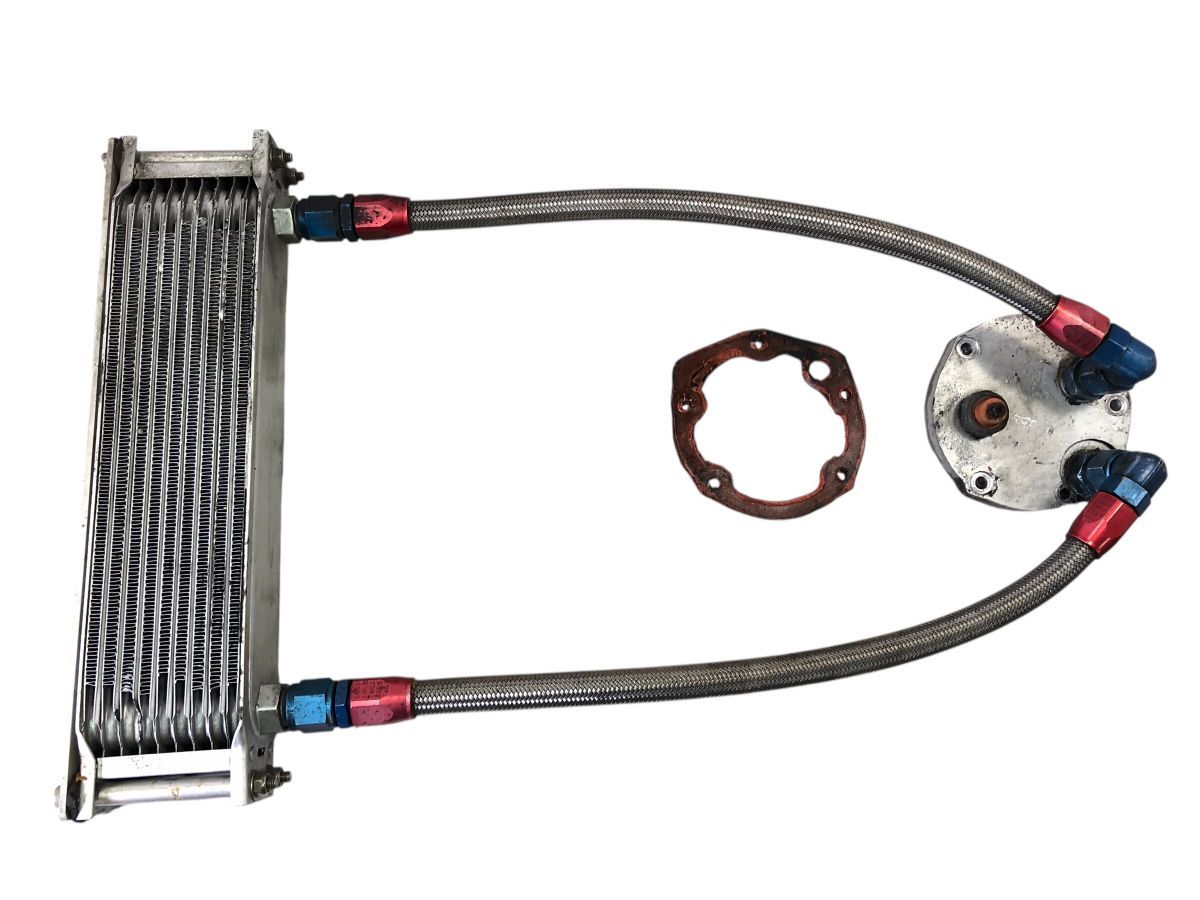 SUZUKI GSX750S カタナ 刀 社外 ACTIVE アクティブ オイルクーラー 10コア アタッチメント付 330×100×40ｍｍ TO-M7058