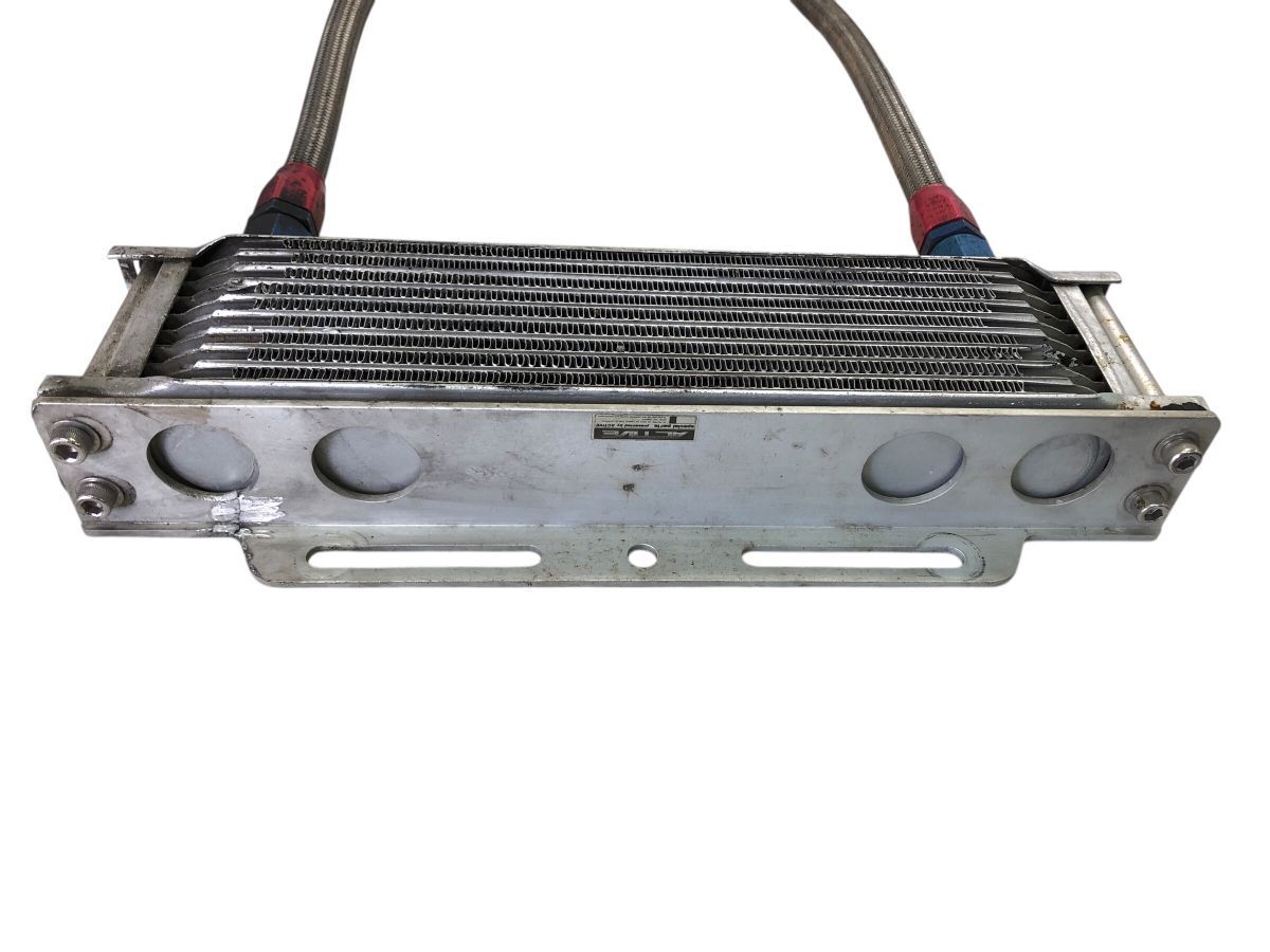 SUZUKI GSX750S カタナ 刀 社外 ACTIVE アクティブ オイルクーラー 10コア アタッチメント付 330×100×40ｍｍ TO-M7058 LAWEED_CL