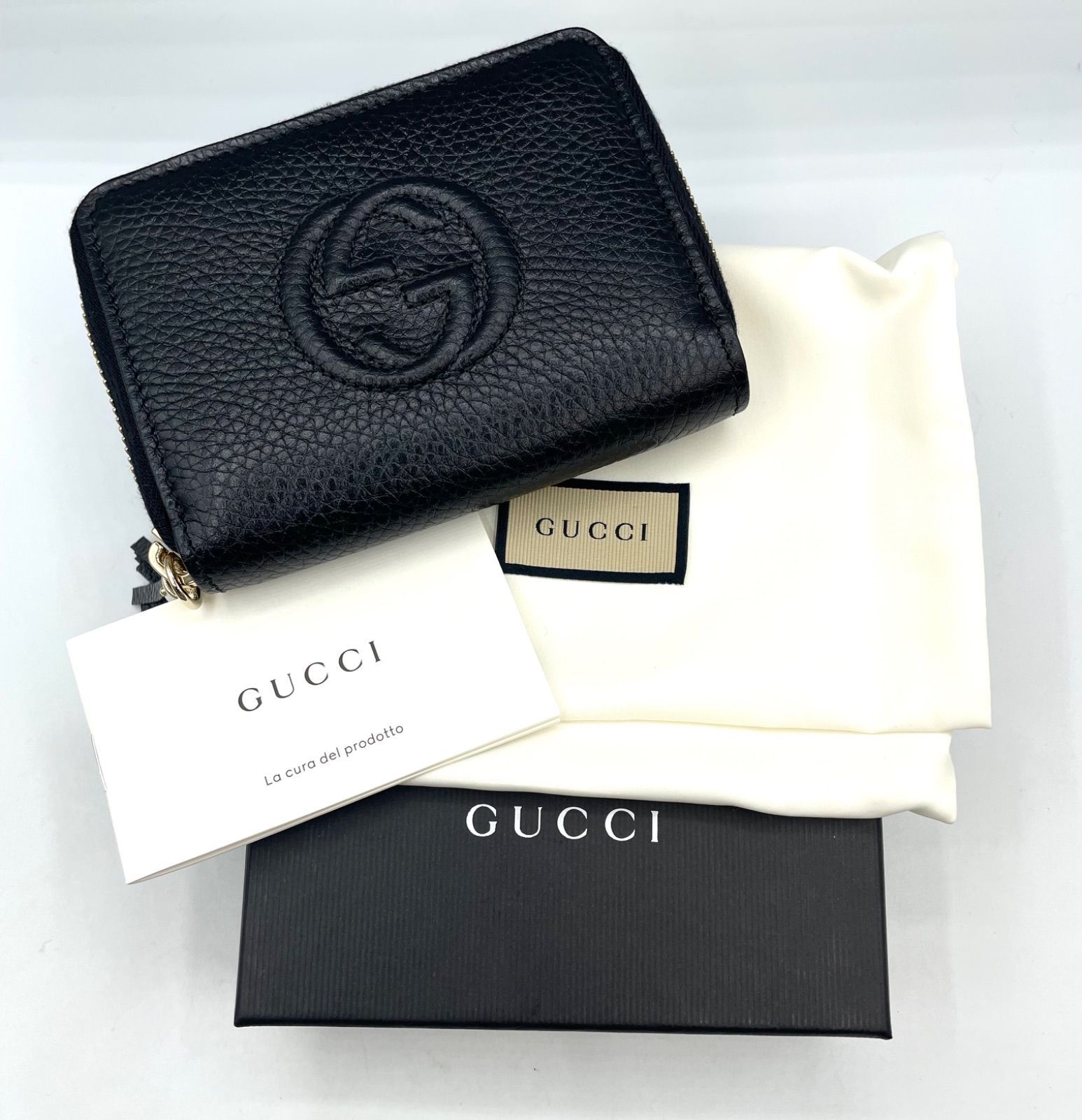 Gucci ソーホー インターロッキングG スタッズ コンパクトウォレット 鑑定済み】正規品 グッチ GUCCI ソーホー インターロッキングG