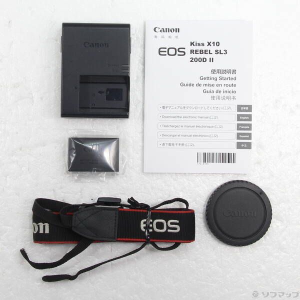  〔 品〕 EOS Kiss X 10ブラック W 198 デジタル一眼レフ デジタルカメラ