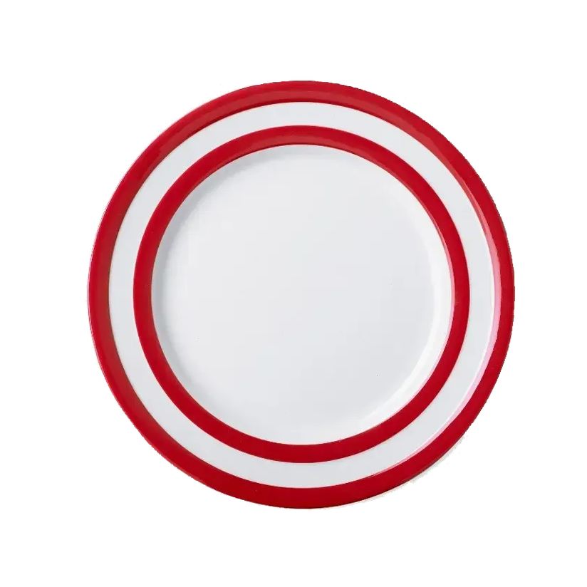 UK直輸入 コーニッシュウェア サイドプレート セット レッド