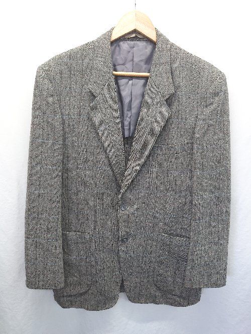 apuntob アプントビー　グレー ヘリンボーン テーラードジャケット ◇ ⊇ BAXROAD ヘリンボーン 長袖 テーラード ジャケット サイズ100