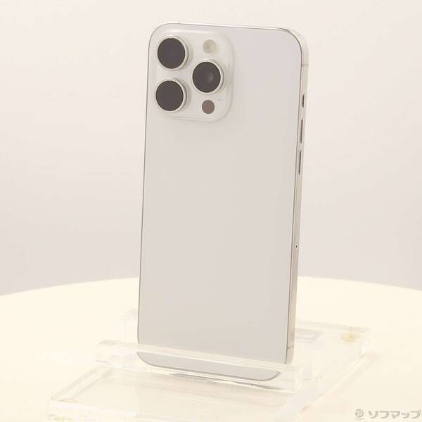 〔 品〕 iPhone 15 Pro Max 256 GB ホワイトチタニウム MU 6 Q 3 J A SIMフリー 348