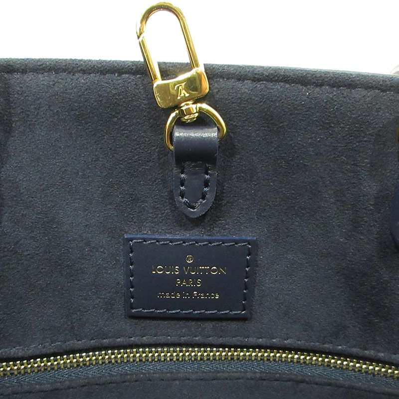 ルイヴィトン LOUIS VUITTON オンザゴーMM  M24834  セーラーズ ノット ノーティカル 2WAYバッグ トートバッグ カバン ショルダーバッグ レザー ネイビー LOUIS VUITTON - ルイヴィトン LOUIS VUITTON オンザゴーMM M24834