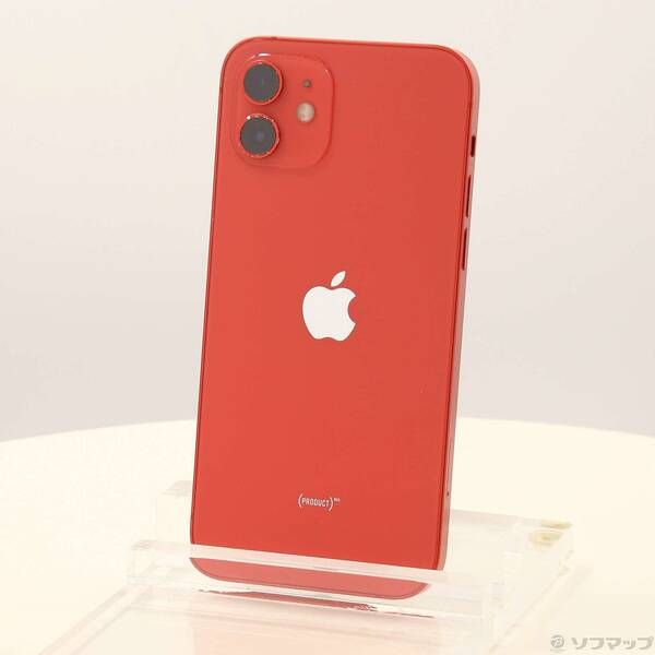 〔 品〕 iPhone12 128GB プロダクトレッド MGHW3J A SIMフリー 258