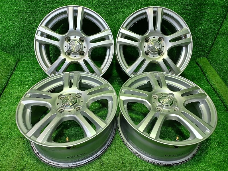 社外 ジョーカー ウェッズ ﾌｨｯﾄ ホイール アルミ シルバー 15インチ 6 J 4穴 4本 100 53