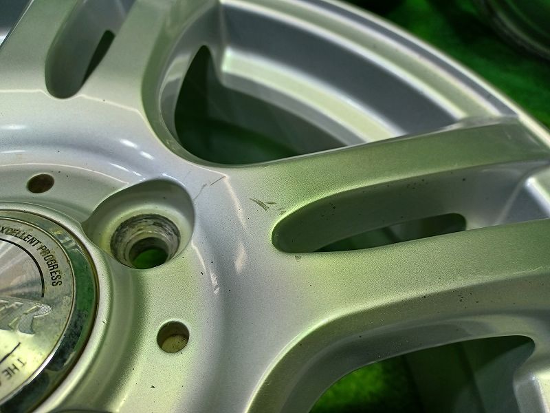 社外 ジョーカー ウェッズ ﾌｨｯﾄ ホイール アルミ シルバー 15インチ 6 J 4穴 4本 100 53