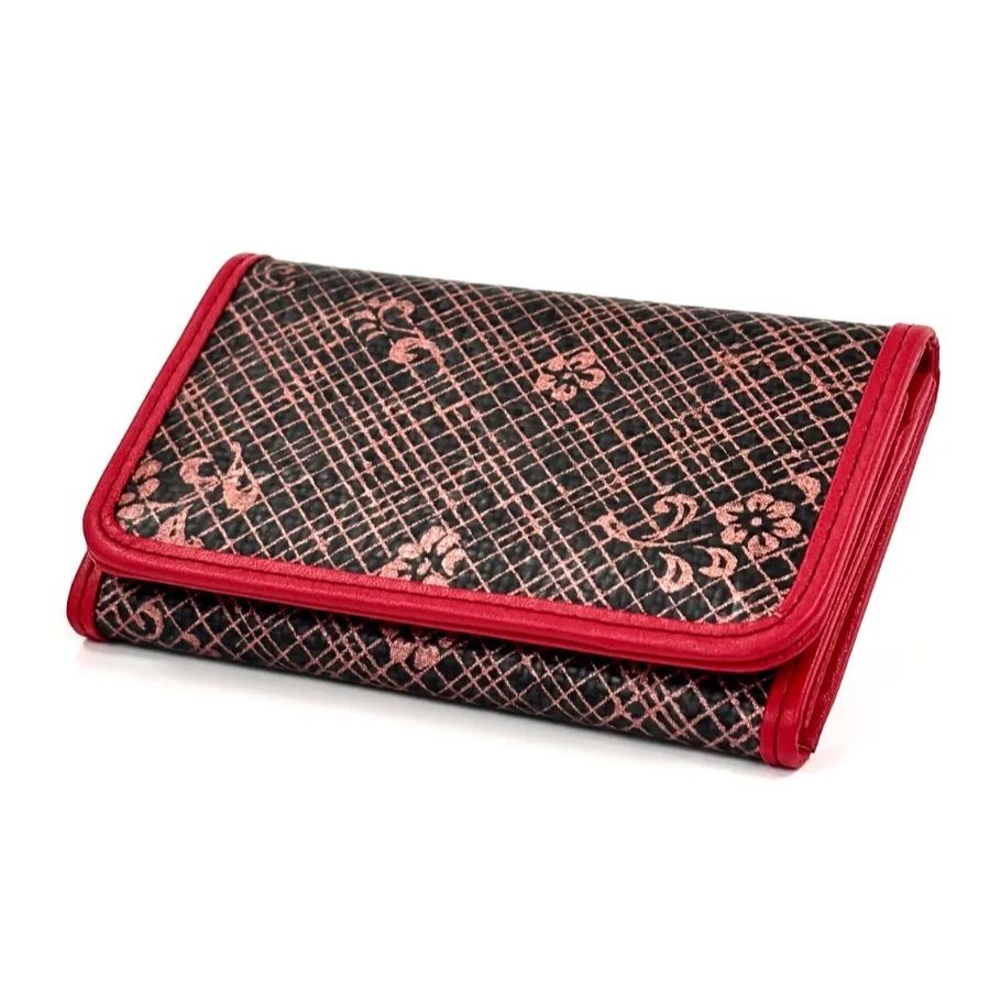 木村染匠製 西陣カーボンカードケース NISHIJIN CARBON X 京友禅 金彩加工