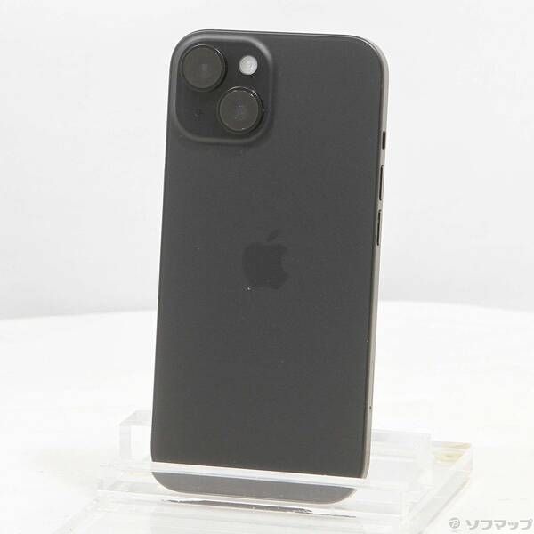 〔 品〕 iPhone15 128GB ブラック MTMH3J A SIMフリー 348