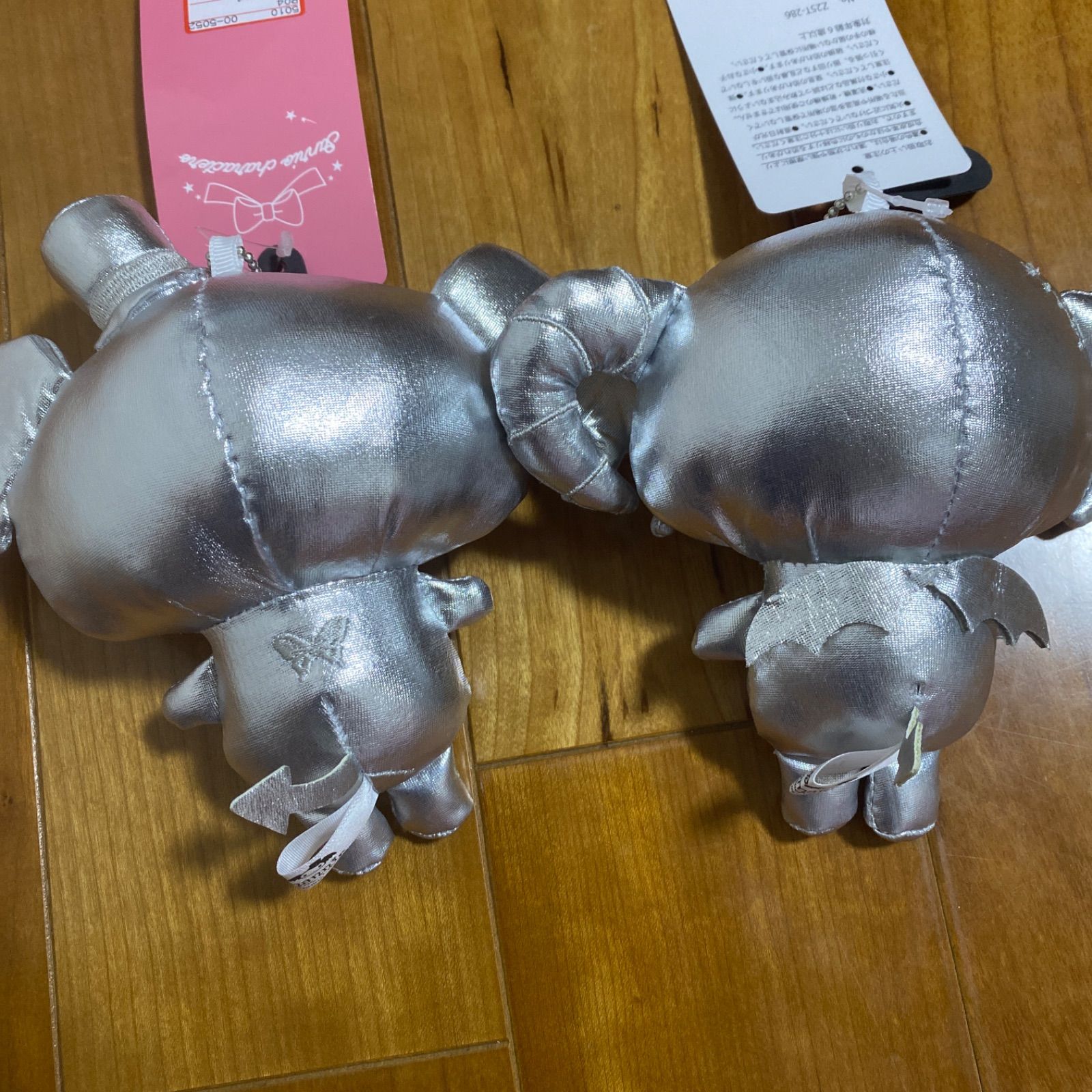 2点セット】ルロロマニック マスコットホルダー シルバー メタリック