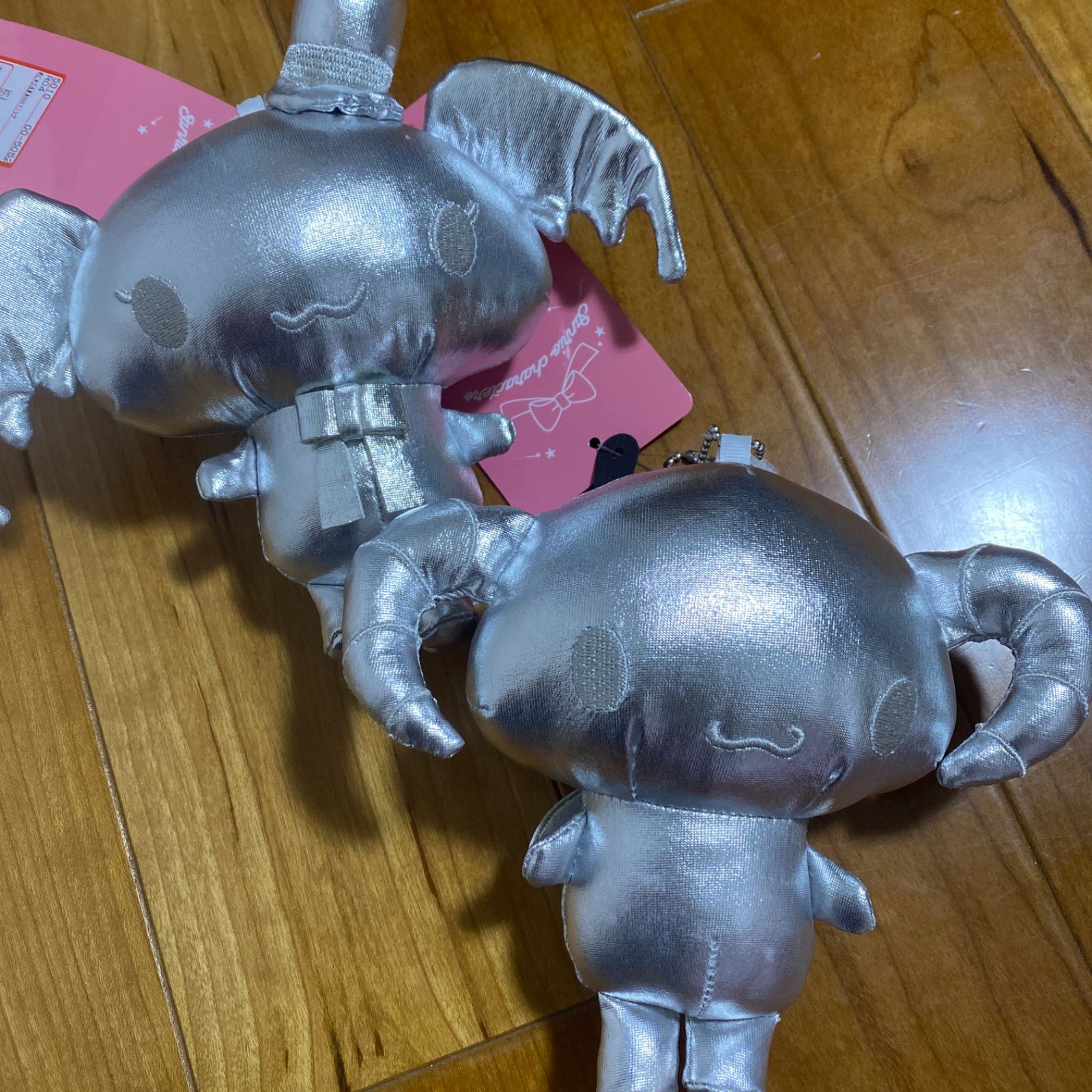 2点セット】ルロロマニック マスコットホルダー シルバー メタリック