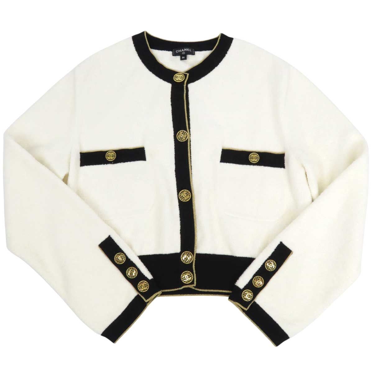 シャネル ココマーク コットン ニット ジャケット P60477K46062