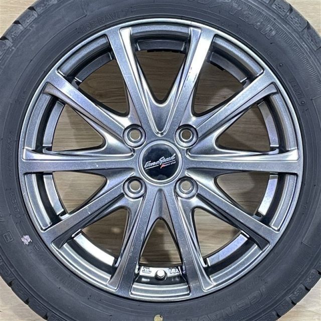 軽 軽自動車 等 ユーロスピード 4 5 14 45 H 100 グッドイヤー アイスナビ7 155 65 R 14インチ スタッドレス 4本セット 009