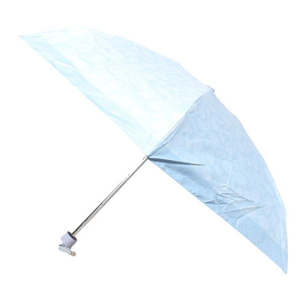 コーチ 傘 COACH シグネチャー UVカット99 晴雨兼用 日傘 ミニ アンブレラ 折りたたみ傘 アイスブルー CBM54
