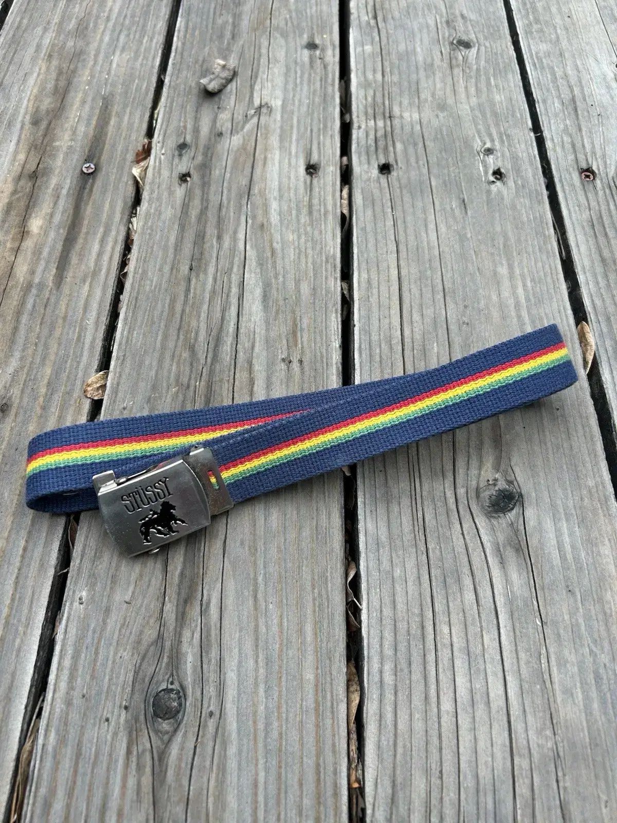 90s STUSSY ラスタ ライオン ベルト - メルカリ