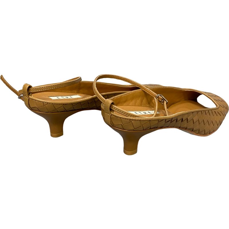 ETRE TOKYO ナローストラップレザーメッシュミュール 38