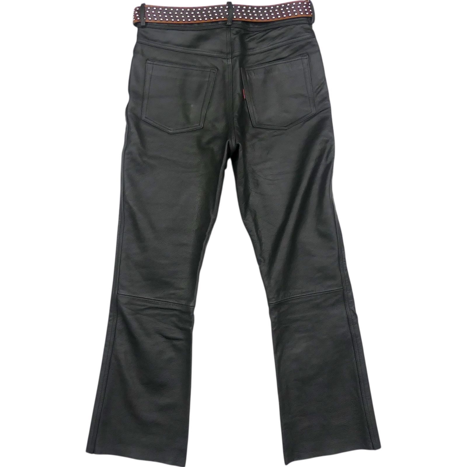 Rookie Leathers ルーキー レザーパンツ XL 本革 メンズ 黒 革パンツ