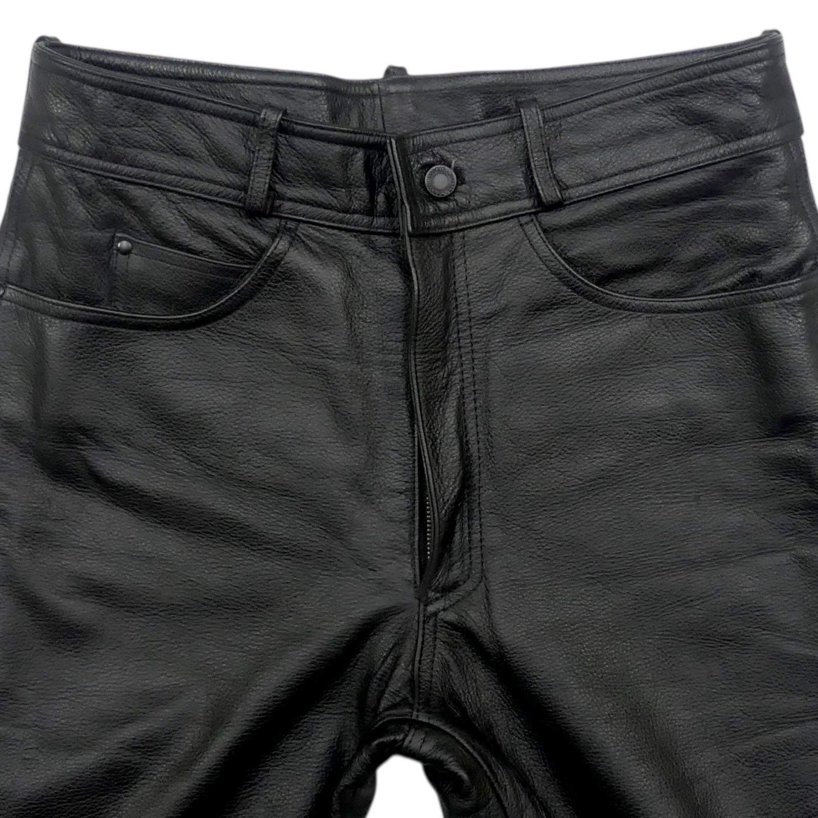 Rookie Leathers ルーキー レザーパンツ XL 本革 メンズ 黒 革パンツ