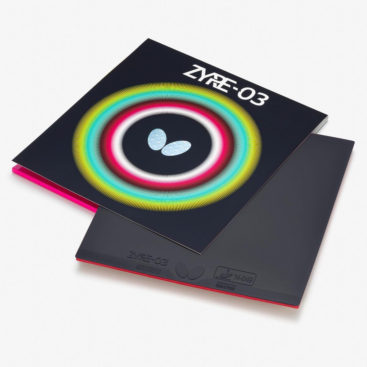 バタフライ Butterfly 卓球 ラバー ザイア03 ハイテンション裏ラバー 回転 球持ち ブラック 06140-278