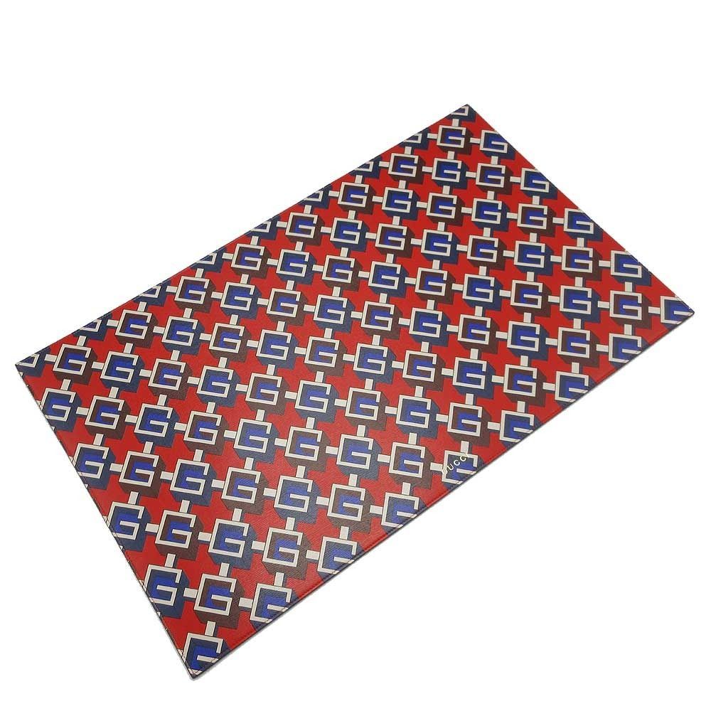グッチ 692961 ブルー×レッド ペット用 インテリア GUCCI ジオメトリックG フィーディングマット ワンちゃん ネコちゃん 愛犬 愛猫 アウトレット