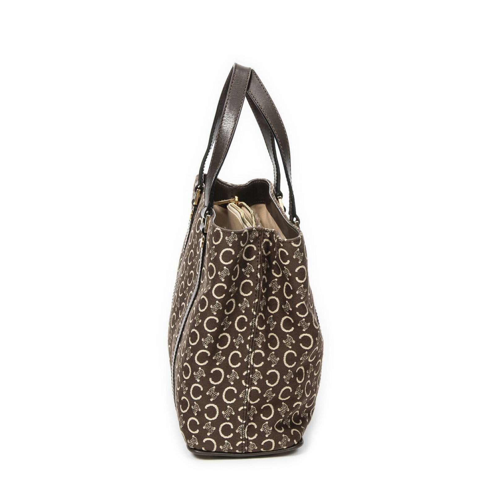 CELINE セリーヌスモールポップトート茶色C