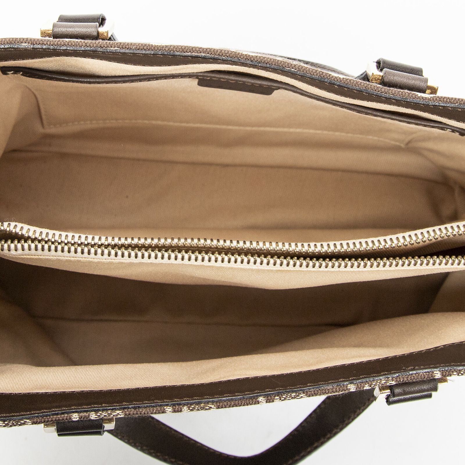 セリーヌスモールポップトート茶色C マカダムキャンバスA