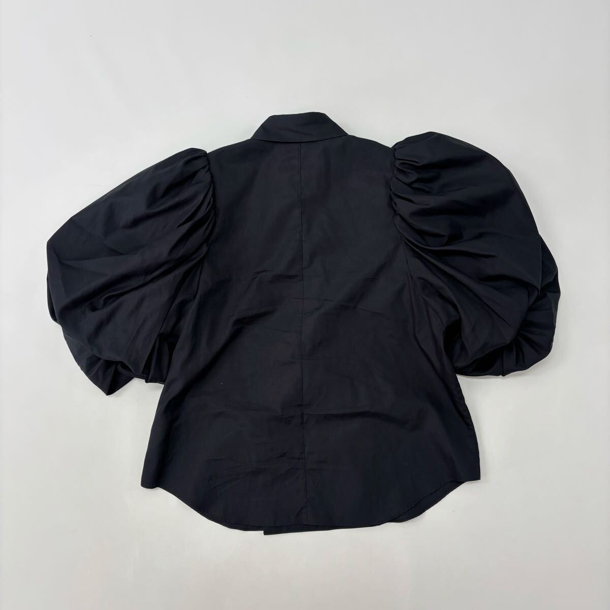 24 ss 2025 noir kei ninomiya COMME des GARCONS ケイニノミヤ コム デ ギャルソン 綿 ブロード ブラウス ブラック 系 サイズ M 711-0100