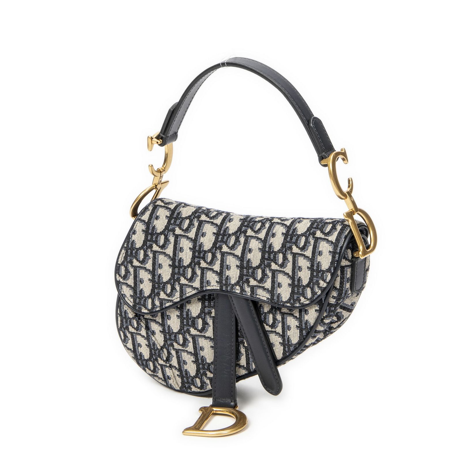 DIOR ディオールネイビー|ベージュオブリークジャカードキャンバスA